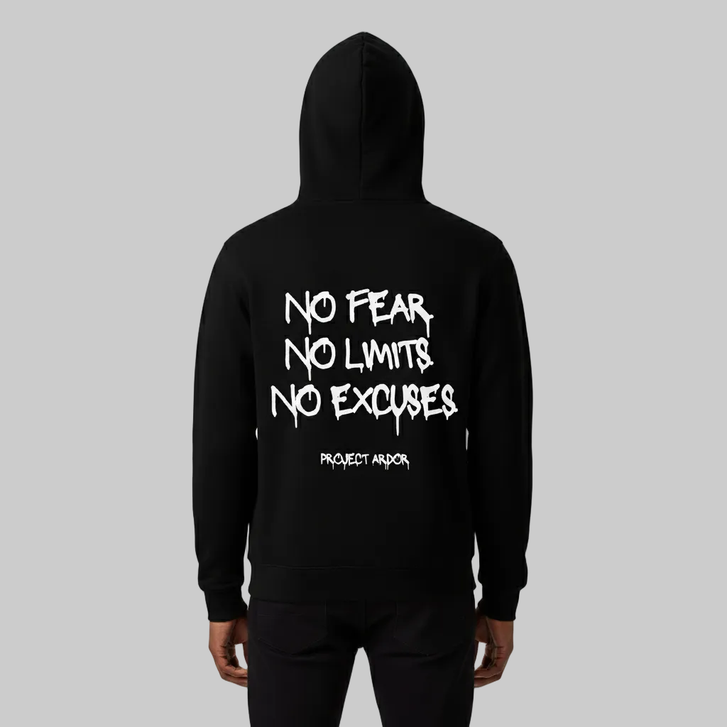 Project Ardor™ “No Fear. No Limits. No Excuses.” Oversized Hoodie